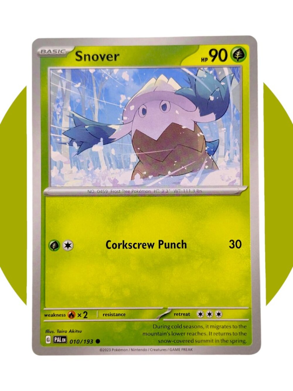 Paldea Evolved Pokemon Card (M04): Snover 010/193